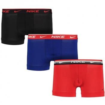 Calzoncillos Tipo Bóxer Nike Everyday Cotton Stretch Trunk Pack De 3 Hombres - Multicolor