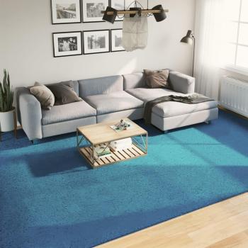 Alfombra de pelo corto Oviedo turquesa 300x400 cm