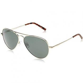 Polaroid PLD 1017/S/L 3YG H8 60 Aviator Unisex Light Gold Green Polarized Sunglasses Metal - One Size