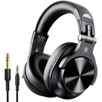 Auriculares Bluetooth OneOdio Fusion A70 Negro - Over Ear, Alta Resolución, 72h de Batería, Con Micrófono