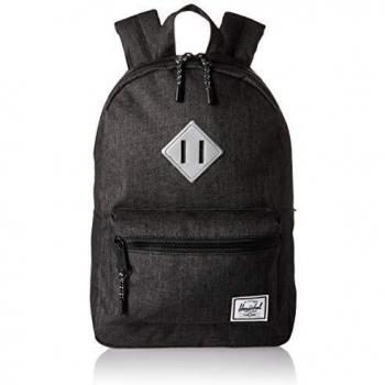 Herschel Heritage Mochila infantil de goma reflectante para niños, color negro y plateado, talla única