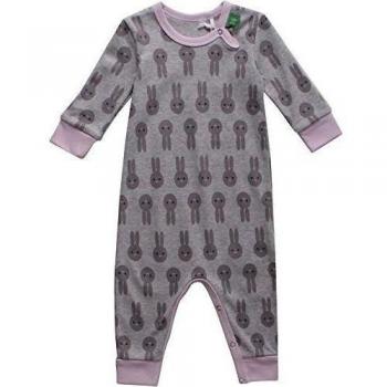 Fred's World by Green Cotton Bunny Bodysuit, Body para Bebés, Gris