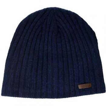 Barts Haakon Lambswool Knit Hat for Men - Navy - One Size