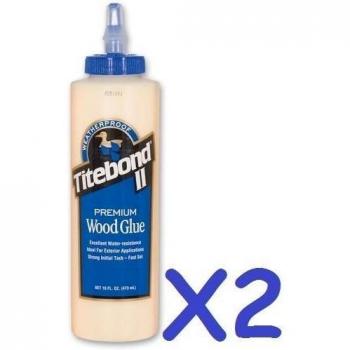 2 x TITEBOND II 16 angelsharkseries 473 ml de carpintería pegamento de madera resistente a la intemperie