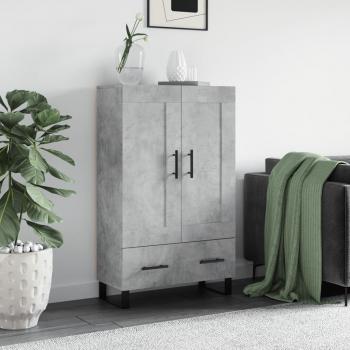 Armario de hormigón gris 69,5x31x115 cm madera multicapa Vidaxl