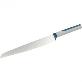 Cuchillo de Pan Tasty de 20cm en Acero Inoxidable con Mango PP en Color Gris, Empaquetado y Listo para Colgar