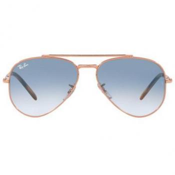 Ray-Ban RB3625 New Aviator 92023F Men's Sunglasses Rose-Gold Size 58