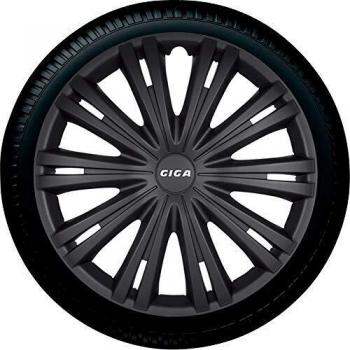 Tapacubos AutoStyle Giga 14 pulgadas negro mate PP 5044B (set de 4 piezas)