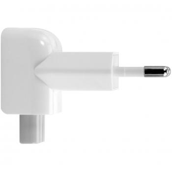 kwmobile Adaptador duckhead Compatible con Fuentes de alimentación Apple - Enchufe Compatible con Cargador de Macbook iPad - Adaptador Europeo Blanco