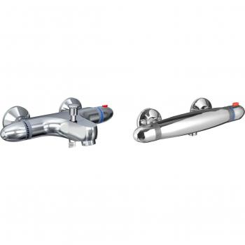Grifo mezclador termostático para ducha SUPRA cromado