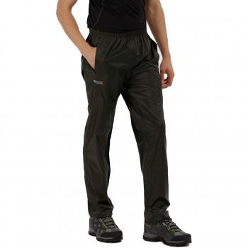 Regatta Men's Pack-It Waterproof Breathable Overtrousers Green
