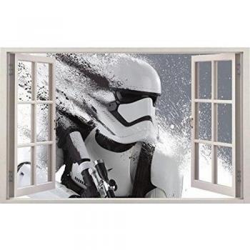 Stickers-Pegatinas para ventana, diseño de Star Wars ref 11153-120 x 75 cm