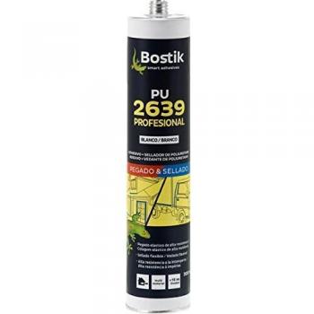 Bostik Masilla DE Poliuretano PU 2639 Profesional Cartucho 300 ml Gris, Negro