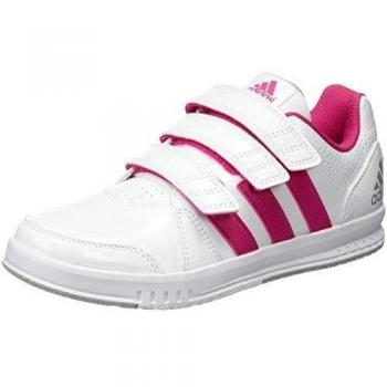 adidas LK Trainer 7 CF K Zapatillas de gimnasia, Unisex infantil, Blanco / Rosa, 35 1/2