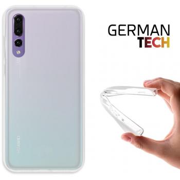 Funda Gel para Huawei P20 Pro, Carcasa TPU Flexible fabricada con la mejor Silicona, protege y se adapta a la perfección a tu Smartphone y con nuestro exclusivo diseño German Tech® - Transparente.
