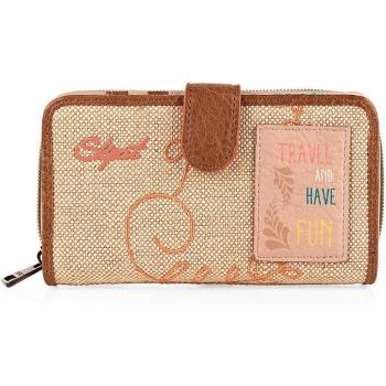 Cartera de mujer SKPAT Arezzo casual en color beige