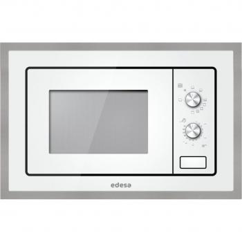 Edesa EMW-2010-IG XWH Microondas Integrable, 20L, 800W, con Grill de 1000W, Blanco