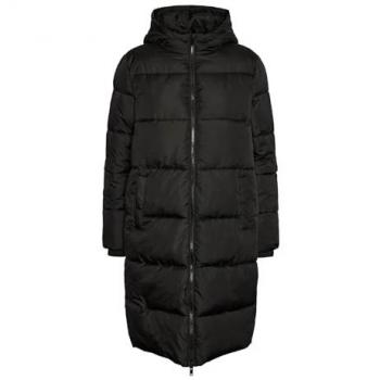 Pieces Bee Women's Long Hooded Down Jacket