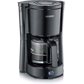 Cafetera de Filtro Severin KA 9554, Capacidad 1.25 L, Potencia 1000 W, Color Negro