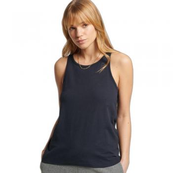 Camiseta Sin Mangas de Algodón Orgánico para Mujer Superdry Logo Vintage
