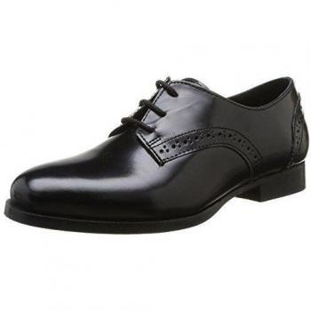 Elle Clichy - Zapatos de cordones para mujer, color Noir