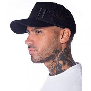 11 Degrees 11D-082-071 Trucker Cap - Black out Black