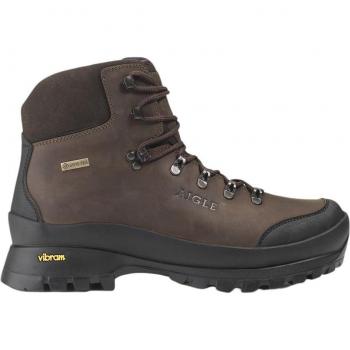 Aigle Muntagna GTX Dark Brown Leather Men's Rain and Hiking Ankle Boots
