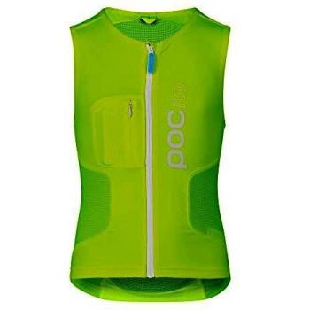 POC POCito VPD Air Vest Casco de esquí para niños, Fluorescent Yellow/Green, S
