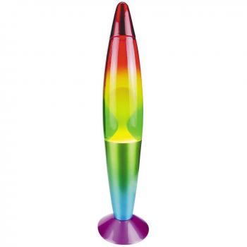 Lámpara de Lava Infantil E14 Cristal Multicolor Lollipop Rainbow IP20 Rabalux
