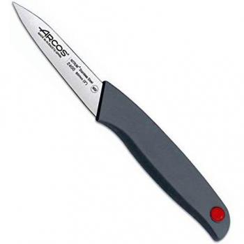 Arcos Serie Colour Prof, Cuchillo Mondador, Hoja de Acero Inoxidable Nitrum de 80 mm, Mango de Polipropileno recubierto de Elastómero Color gris