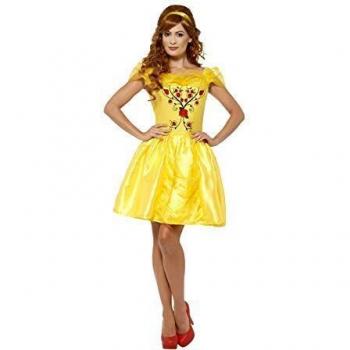 Smiffy”s, encantador disfraz de Bella para mujer, vestido de bordado y cinta para el cabello, alas y deseos, verdadera diversión, talla L, 44396