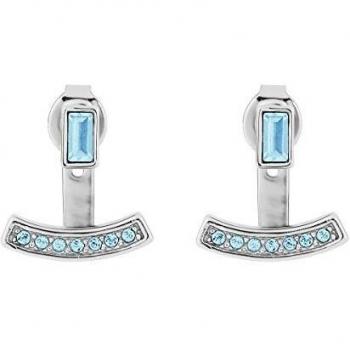 Pendientes Modelo Pendientes plateados con Swarovski. Marca ADORE
