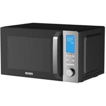 Microondas Svan 26L SVMW270CVN, 900W, 20 Programas, Modo Descongelación, Revestimiento Interior, Fácil Limpieza, Temporizador 95min