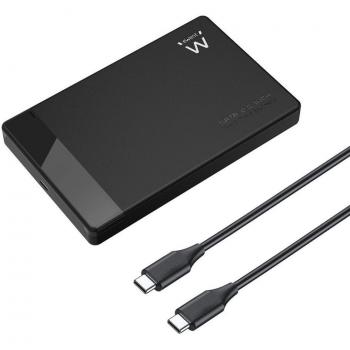 Caja para disco duro externo Ewent EW7073 2.5 USB Tipo C Negro