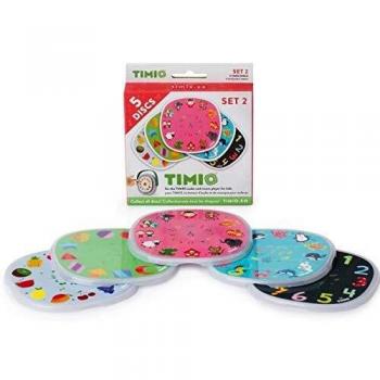 TIMIO TIMIO-TMD-02 Juego de 5 Discos, Reproductor de música Interactivo para niños