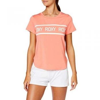Roxy Shine On Me-Camiseta Deportiva para Mujer, rosarancio, M