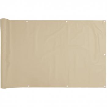 Toldo para balcón Day and Night de tela oxford beige 120x300 cm