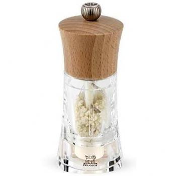 Moulin de Sal Humido Peugeot Oléron 14 cm en Madera y Acrílico Natural