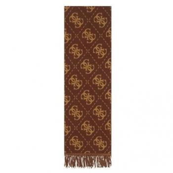 Guess Nolana 4G Logo Scarf - Female, Brown, ONE SIZE, Fashionable Scarf
