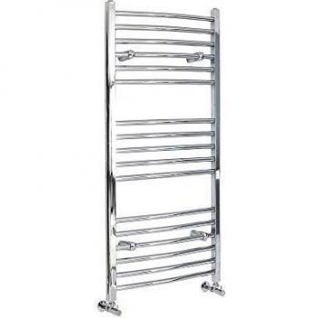 Radiador Toallero Curvo Cromado 1200mm x 500mm - 448 Vatios - Ischia