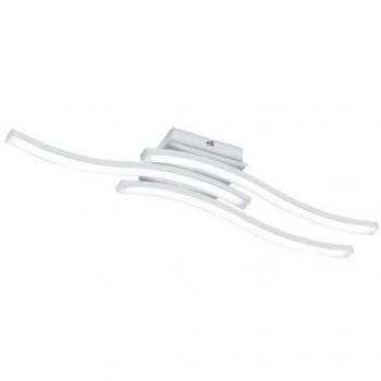 Plafoniera LED Moderna Route 3 Barras Onduladas Blanca 54cm 4000K