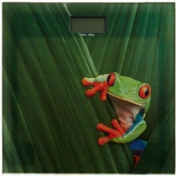 Wenko 21369100 Bascula de baño Rana - LCD-Display, Vidrio endurecido, Multicolor