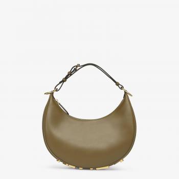 Fendi Women's Graphy Small Dark Bag in Green | 8BR798A5DY, Shoulder Bag FENDI Woman color Green - Size: OS - female, Fendi Green Vintage Leather Bag with Zip, Sizes: ONE SIZE