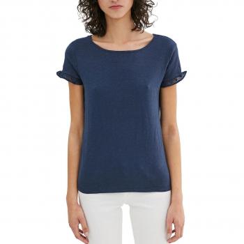 edc by ESPRIT 037cc1k012, Camisa Manga Larga para Mujer, Azul