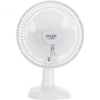 Adler AD 7301 Ventilador de Escritorio Inclinable 15 cm, 2 Velocidades