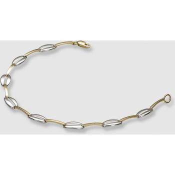 Pulsera en oro bicolor con elegante diseño de El Corte Inglés