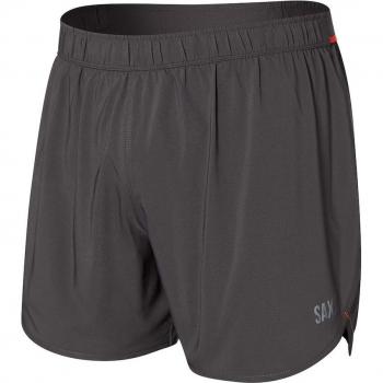 Saxx - Shorts de hombre Hightail 2 en 1 para correr de 5 pulgadas en color gris