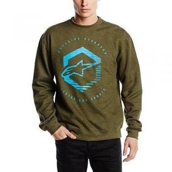 Vigilia Crew Fleece Alpinestars Herren SweaT-camiseta, Grun, L, 1016-51005-69