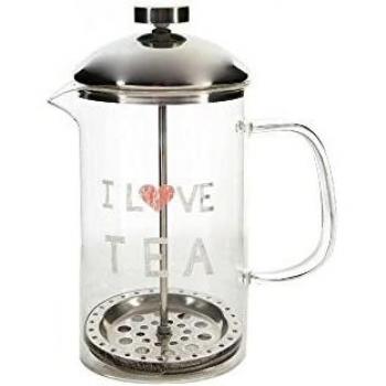 Tetera DKD Home Decor Plata Transparente Acero Inoxidable Vidrio de Borosilicato