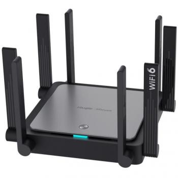 Ruijie Networks RG-EW3200GX PRO Router Inalámbrico Gigabit Ethernet Doble Banda (2,4 GHz / 5 GHz) Negro con Tecnología WiFi6 Dual Mesh y 5 Puertos GbE